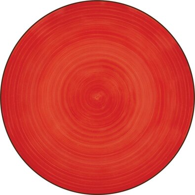 Lamart LT9083 kerámia sekély tányér Happy, átmérő26,8 cm, piros
