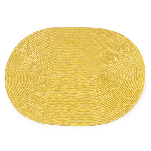 Prostírání Deco ovál žlutá, 30 x 45 cm, sada 4 ks