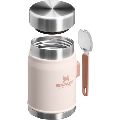 STANLEY Termos obiadowy 400 ml z łyżką/widelcem Rose  Quartz