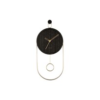 Karlsson 5892BK designové kyvadlové nástěnné hodiny, 46 cm