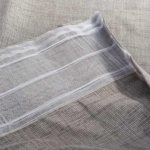 Draperie cu bandă de încreţit Roko roşie, 140 x 245 cm