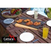 Cattara 13064 Grillplatte mit Griffen Gusseisen, 50 x 23 cm