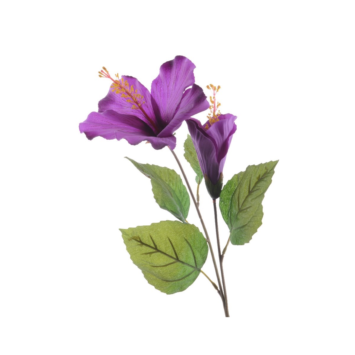 Umelý kvet ibišteka fialová, 71 cm