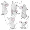 Bayo Mouse Family stenska nalepka