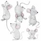 Bayo Mouse Family stenska nalepka