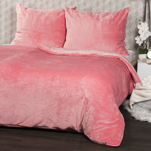Lenjerie de pat 4Home microflanelă, roz, 140 x 200 cm, 70 x 90 cm