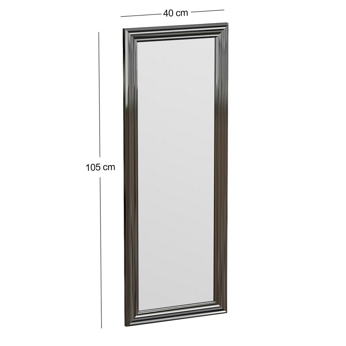 Zrkadlo Smooth Silver