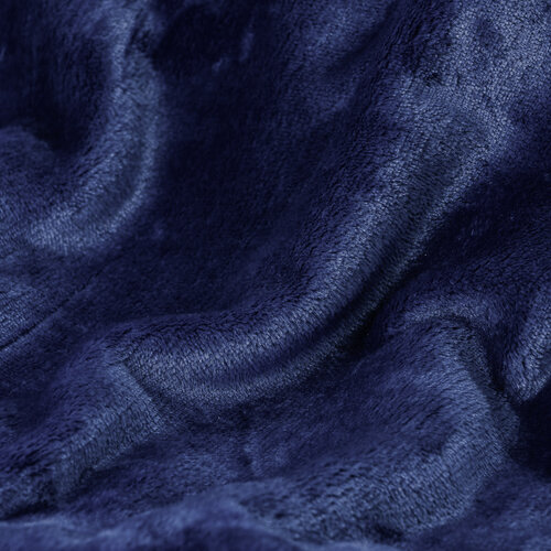 Odeja XXL / pregrinjalo za posteljo temno modra,200 x 220 cm