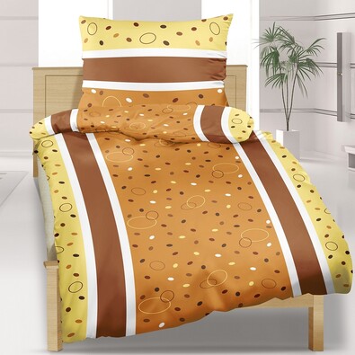 Lenjerie pat 1 pers. DE Luxe, Buline, creponată, 140 x 200 cm, 70 x 90 cm