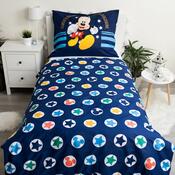 Дитяча бавовняна постільна білизна Mickey Team, 140 х 200 см, 70 х 90 см