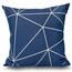 Kvalitex Kissenbezug Nordic Grid blau, 40 x 40 cm