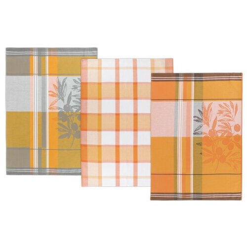 Bellatex Geschirrtuch Olive, 50 x 70 cm, 3er-Set