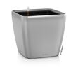 Lechuza Quadro LS 21 plastikowa doniczka samopodlestříbrná