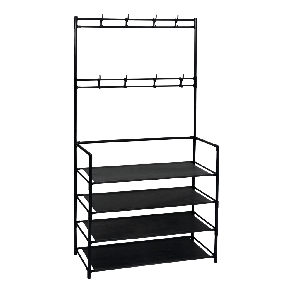 Vešiak so skrinkou na topánky TARAS, čierna