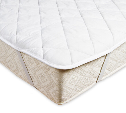 Ochraniacz na materac z włókna kanalikowego, biały, 80 x 200 cm