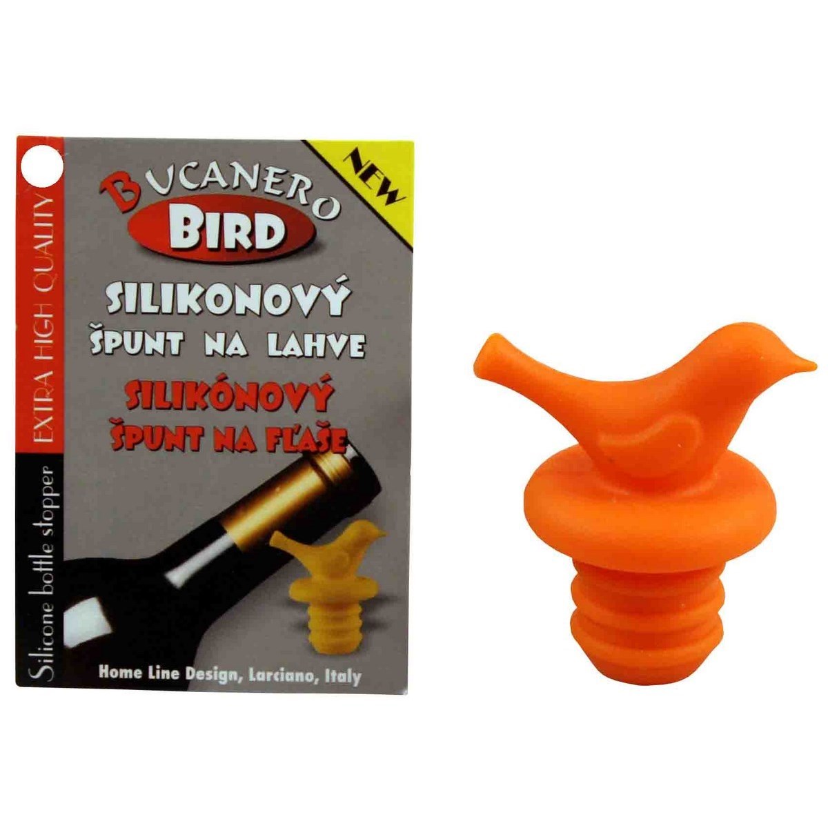 Silikónový špunt na fľaše BIRD,