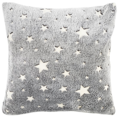 4Home Kissenbezug Stars leuchtend Grau, 40 x 40 cm
