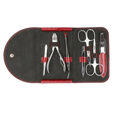 Kellermann 9226 ženski set za manikuro vzorecnožna koža, rdeča