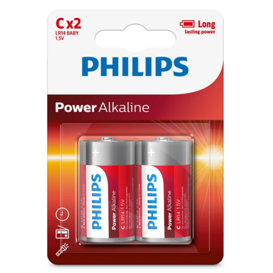 Philips Baterie C 1,5 V Power Alkaline