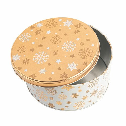Altom Weihnachtsdosen-Set Golden Snowflakes, 3 Stück