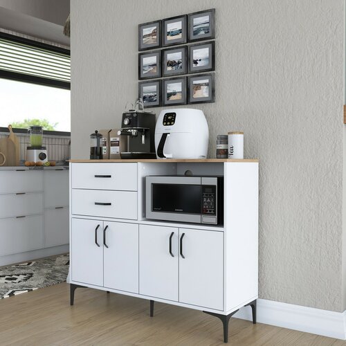 Schrank Jeby Walnut and White