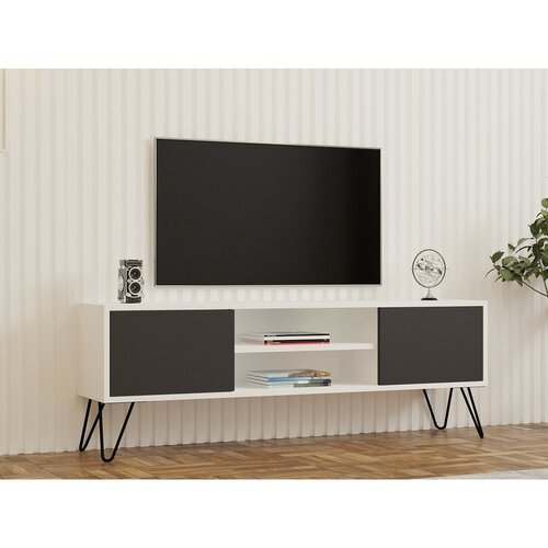 Hare White and Anthracite TV-asztal