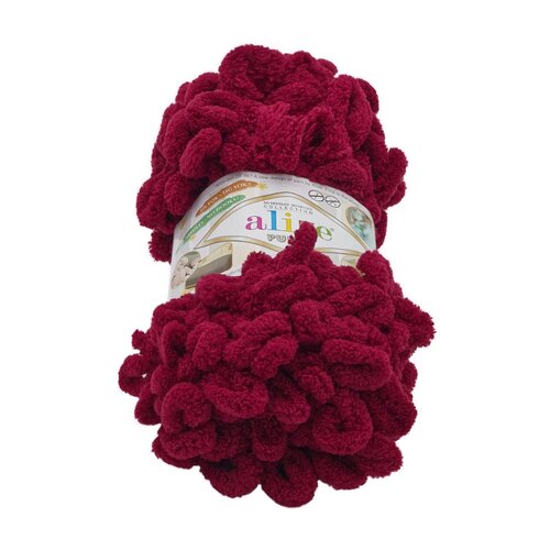 Fir PUFFY burgundy , 100 g / 9 m