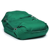 Sedací vak s popruhmi Dark Green 181 x 141 cm
