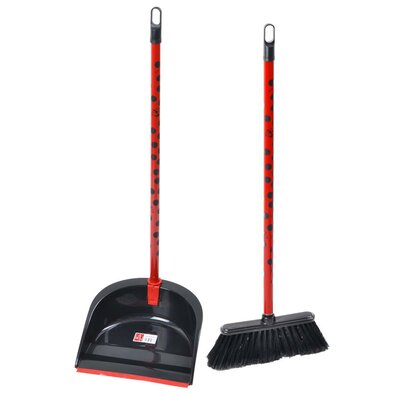 Orion Besen und Schaufel mit Stiel MARIENKÄFER