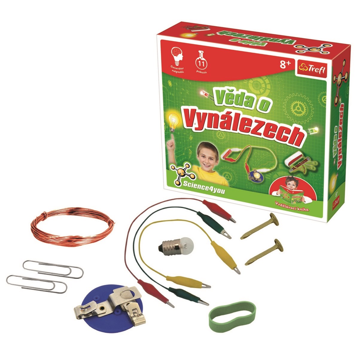 Trefl Věda o vynálezech vědecká sada Science 4 you v krabici 23 5x22 5x6 5cm 8+