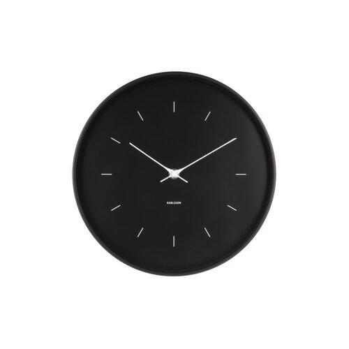 Karlsson 5708BK Designové nástenné hodiny, 27 cm