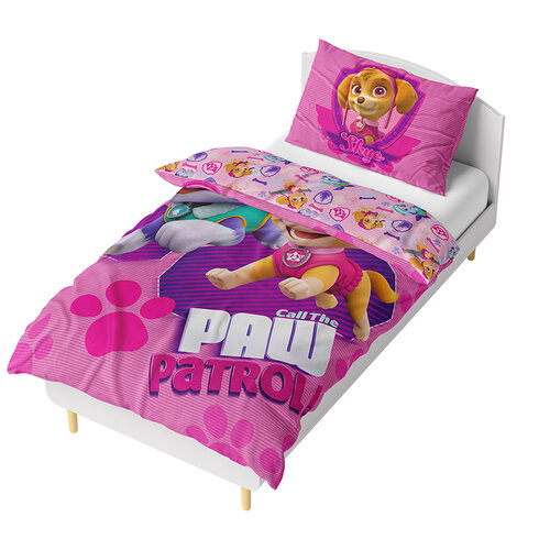 Carbotex Lenjerie de pat din microfibră Paw PatrolSalvatoarele curajoase, 140 x 200 cm, 70 x 90 cm