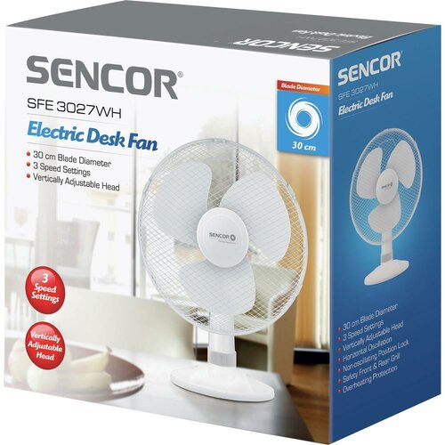 Sencor SFE 3027WH-EUE3 stolní ventilátor