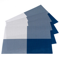 Suport farfurie DeLuxe, albastru, 30 x 45 cm, set 4 buc.