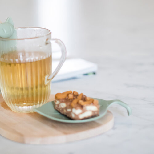 Koziol 4-delni set pokrovčkov za kozarce LEAF-ON