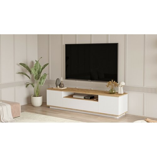 Stolik pod telewizor Fran Atlantic Pine and White