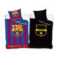 Bavlněné svíticí povlečení FC Barcelona Stripes, 140 x 200 cm, 70 x 80 cm