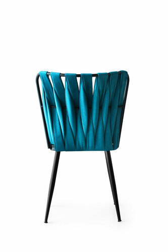 Kusakli Blue and Black étkezőszék szett, 4 db