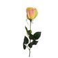 Umelá kvetina Ruža ružovo-žltá, 68 cm, 5 ks