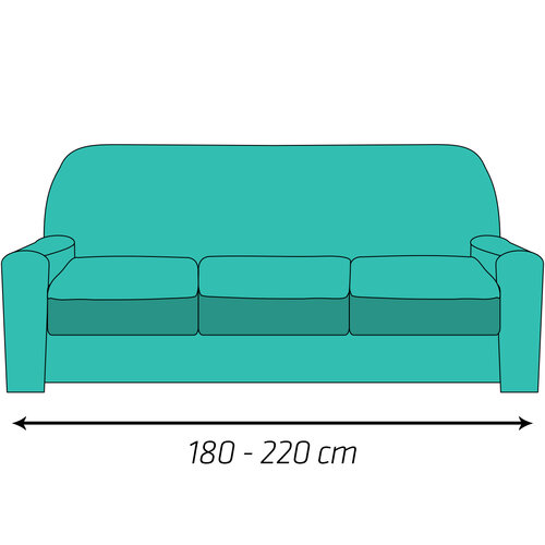 Husă multielastică 4Home, pentru canapea, bejElegant, 180 - 220 cm