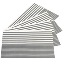 Сервірувальний килимок Stripe сірий, 30 x 45 см, набір з 4 шт.