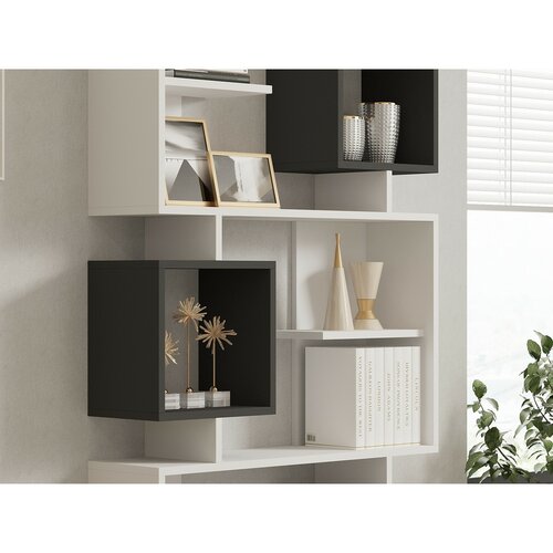 Knihovna Icardi Anthracite and White