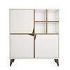 Skrinka Pulse White and Walnut