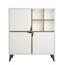 Pulse White and Walnut szekrény