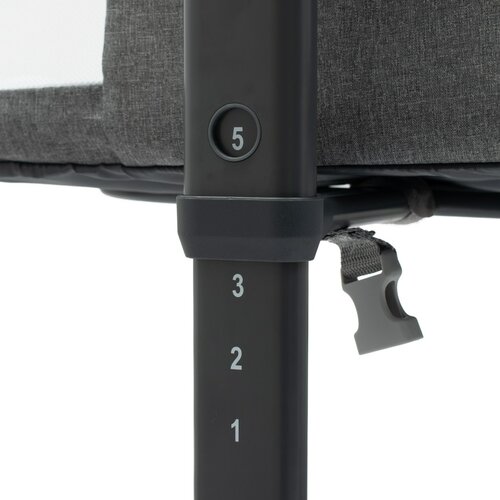 Baby Mix Prístavná postieľka Rose sivá52 cm