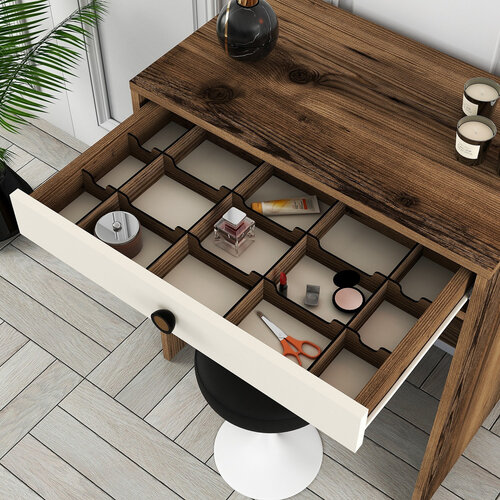 Lisbon Cream Cosmetic Table
