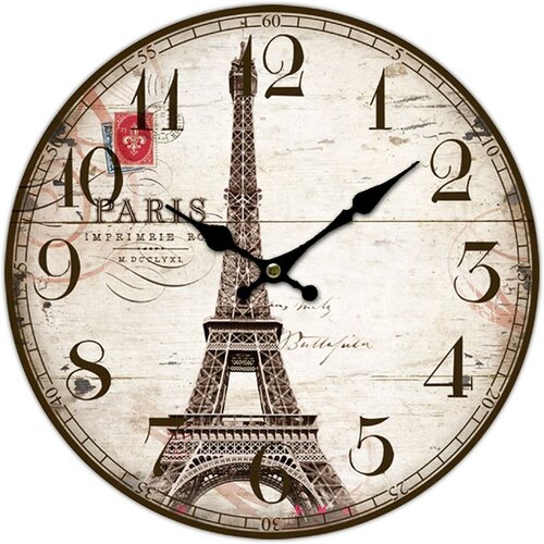 Nástenné hodiny Eiffelova veža