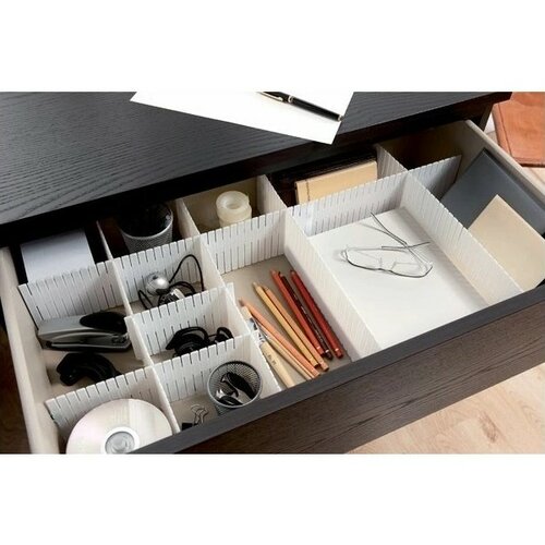 Organizator de sertar Compactor Free, alb