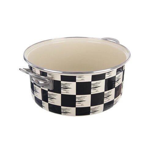 Orion Emaliowany rondel Szachownica Lem, 5 l,średnica 26 cm