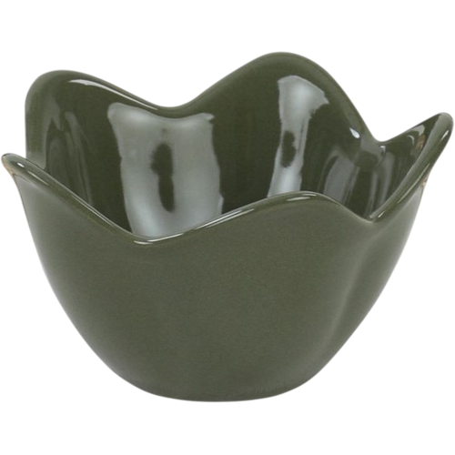 Sada 6 keramických misek Lotus 11,8 cm, zelená